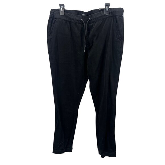 Blu Rock New York Mens Black Twill Long Pants Flex Fabric XXL Outdoor Gorpcore - Picture 1 of 9